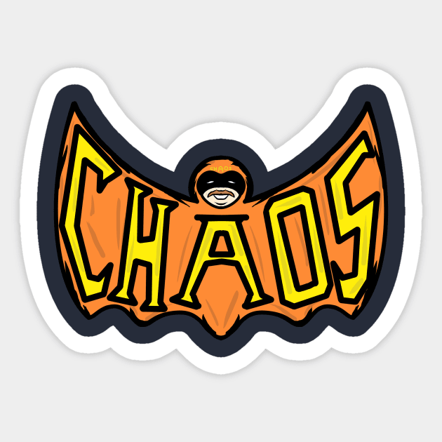 Captain Chaos! Sticker by Sbrown1521